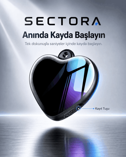 SECTORA™ - Kompakt Ses Kayıt Cihazı