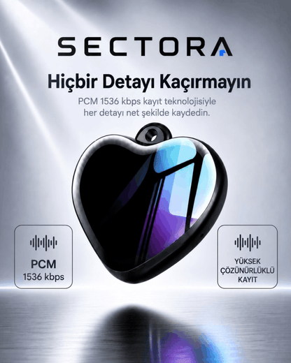 SECTORA™ - Kompakt Ses Kayıt Cihazı