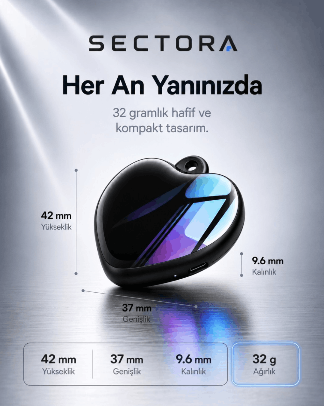 SECTORA™ - Kompakt Ses Kayıt Cihazı